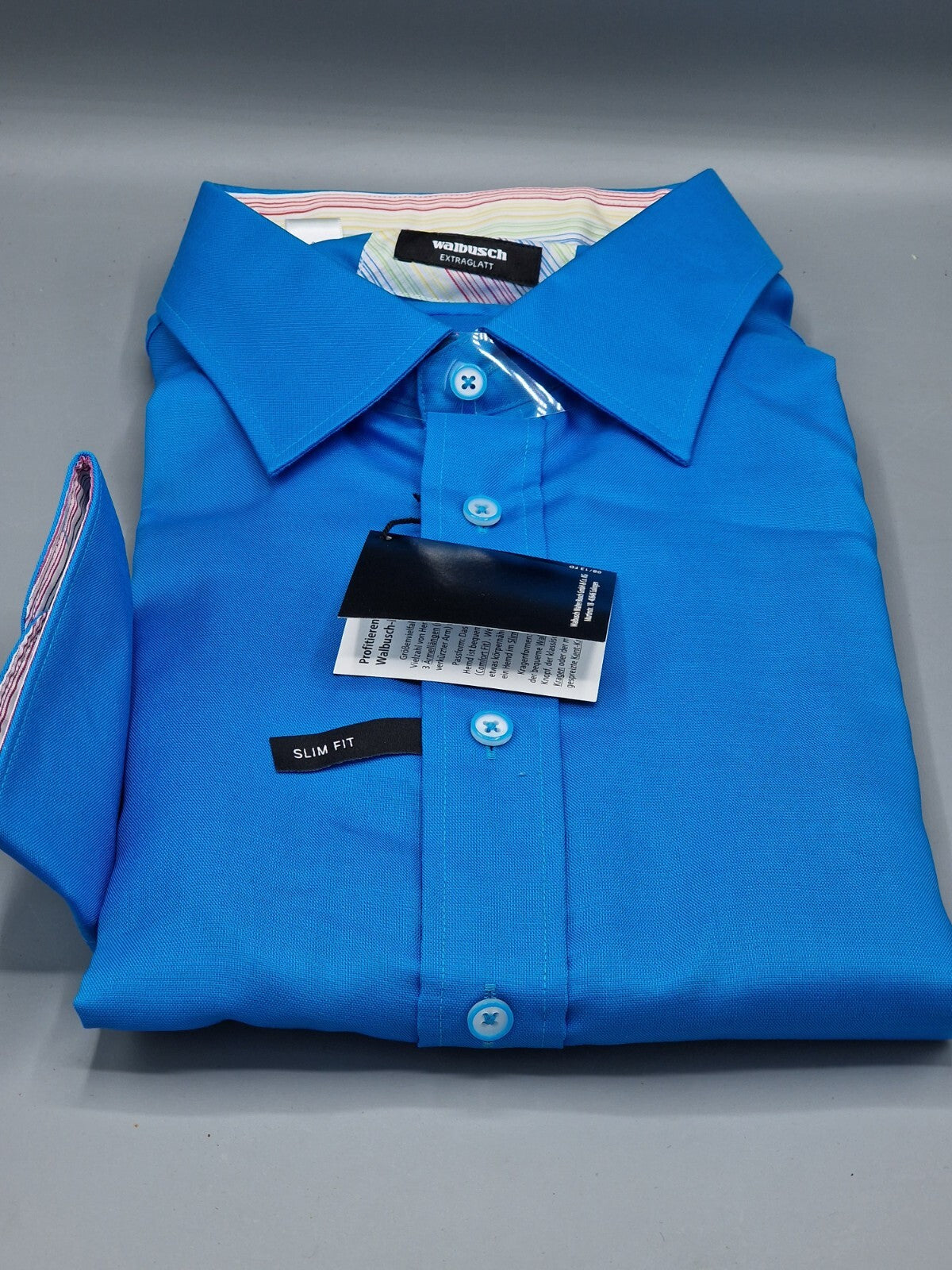 Walbusch Extraglatt Hemd, Herren, Slim Fit, Größe 45/46